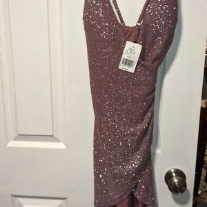 Mauve sparkly dress